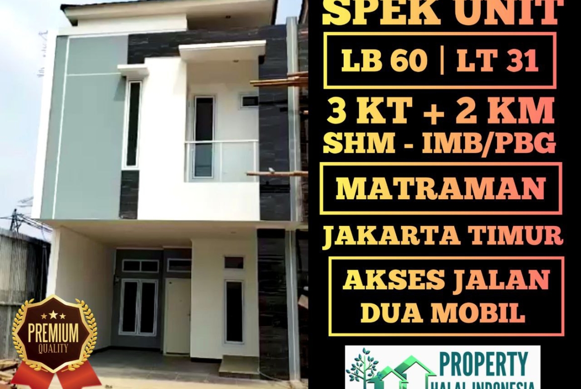 Jual Rumah Siap Huni Ready Stock - Unit Indent Desain Modern & Custom Desain – SHM IMB Pecah – KPR Developer & KPR Bank Syariah Indonesia Tanpa Riba – Area Jakarta Bogor Depok Tangerang Tangsel Bekasi Bandung – Property Halal Indonesia – WA 081586669764