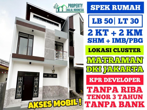 Jual Rumah Siap Huni Ready Stock - Unit Indent Desain Modern & Custom Desain – SHM IMB Pecah – KPR Developer & KPR Bank Syariah Indonesia Tanpa Riba – Area Jakarta Bogor Depok Tangerang Tangsel Bekasi Bandung – Property Halal Indonesia – WA 081586669764