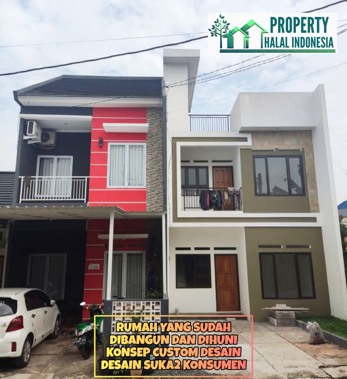 Jual Rumah Siap Huni Ready Stock - Unit Indent Desain Modern & Custom Desain – SHM IMB Pecah – KPR Developer & KPR Bank Syariah Indonesia Tanpa Riba – Area Jakarta Bogor Depok Tangerang Tangsel Bekasi Bandung – Property Halal Indonesia – WA 081586669764