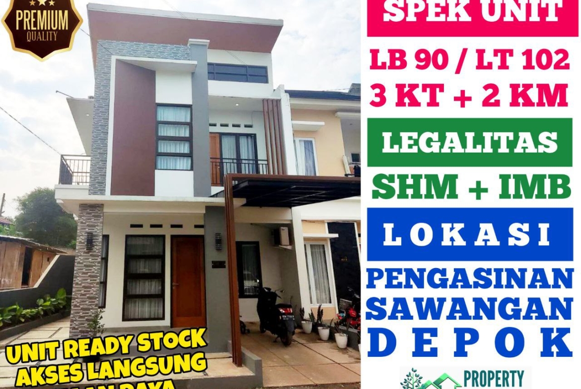 Jual Rumah Siap Huni Ready Stock - Unit Indent Desain Modern & Custom Desain – SHM IMB Pecah – KPR Developer & KPR Bank Syariah Indonesia Tanpa Riba – Area Jakarta Bogor Depok Tangerang Tangsel Bekasi Bandung – Property Halal Indonesia – WA 081586669764