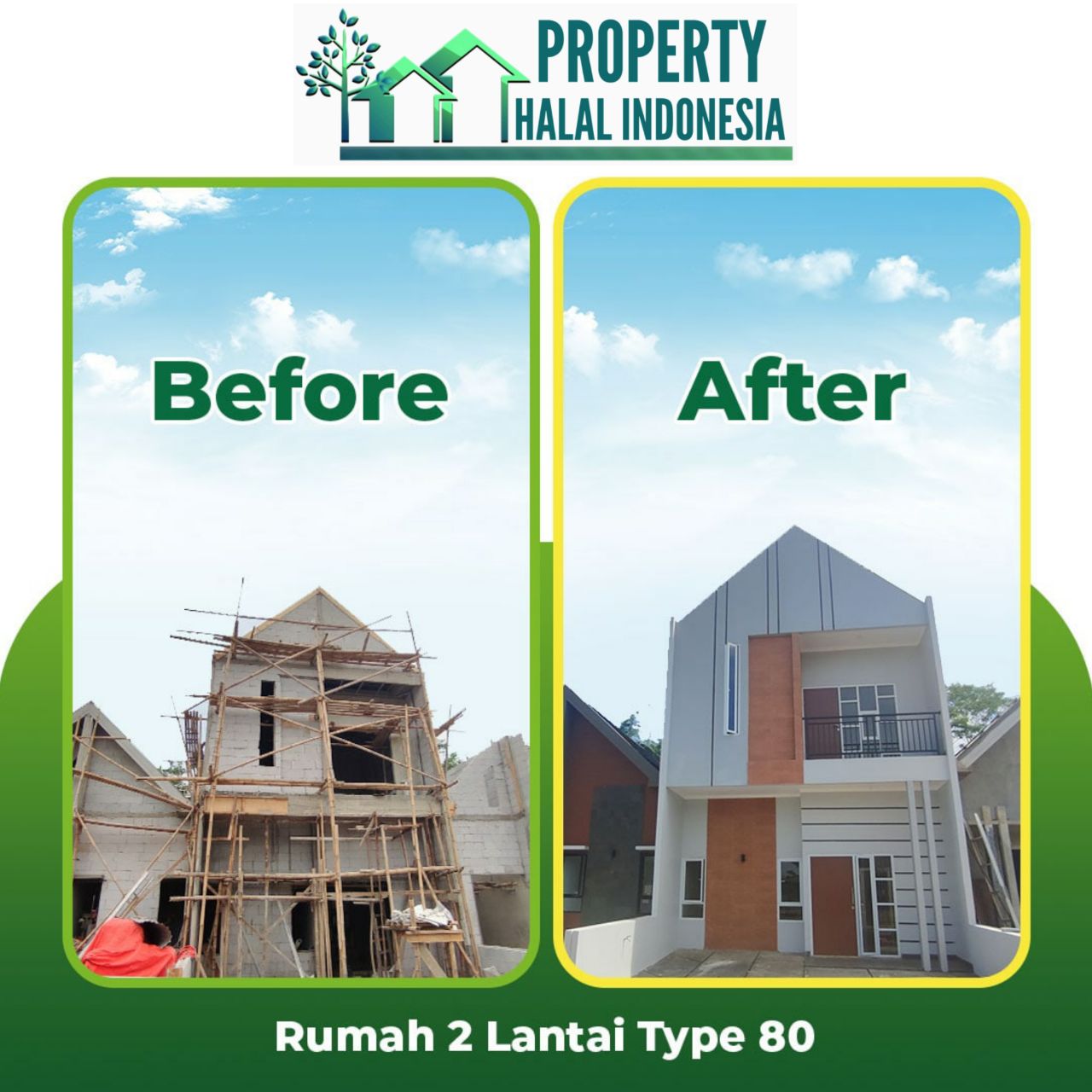 Jual Rumah Siap Huni Ready Stock - Unit Indent Desain Modern & Custom Desain – SHM IMB Pecah – KPR Developer & KPR Bank Syariah Indonesia Tanpa Riba – Area Jakarta Bogor Depok Tangerang Tangsel Bekasi Bandung – Property Halal Indonesia – WA 081586669764
