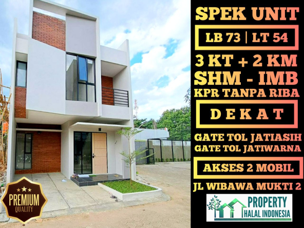 Jual Rumah Siap Huni Ready Stock - Unit Indent Desain Modern & Custom Desain – SHM IMB Pecah – KPR Developer & KPR Bank Syariah Indonesia Tanpa Riba – Area Jakarta Bogor Depok Tangerang Tangsel Bekasi Bandung – Property Halal Indonesia – WA 081586669764