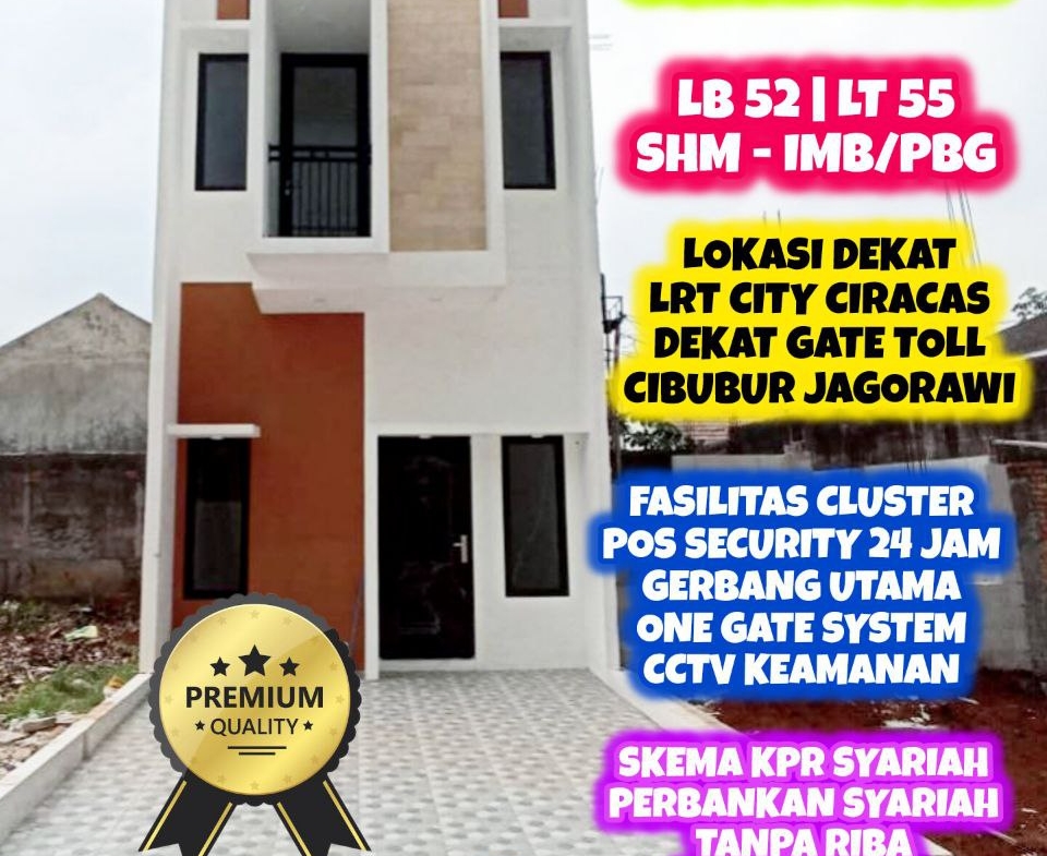 Jual Rumah Siap Huni Ready Stock - Unit Indent Desain Modern & Custom Desain – SHM IMB Pecah – KPR Developer & KPR Bank Syariah Indonesia Tanpa Riba – Area Jakarta Bogor Depok Tangerang Tangsel Bekasi Bandung – Property Halal Indonesia