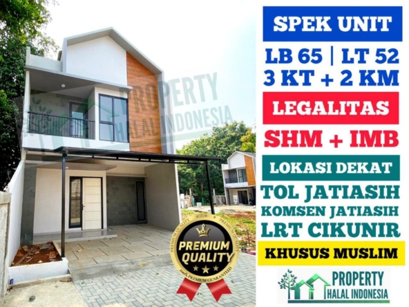 Jual Rumah Siap Huni Ready Stock - Unit Indent Desain Modern & Custom Desain – SHM IMB Pecah – KPR Developer & KPR Bank Syariah Indonesia Tanpa Riba – Area Jakarta Bogor Depok Tangerang Tangsel Bekasi Bandung – Property Halal Indonesia