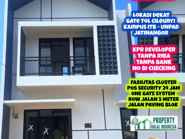 Jual Jual Rumah Islami Modern Scandinavian Cileunyi Kulon Bandung Dekat Gate Tol Cileunyi - SHM IMB Pecah - KPR Developer Tanpa Riba Tanpa Bank - Hubungi Property Halal Indonesia - WA 081586669764